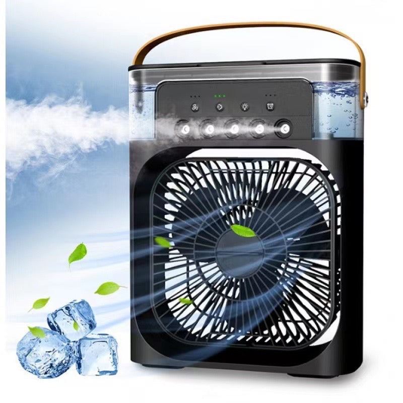 Portable 3-in-1 Air Cooler Fan with Humidifier & LED Light