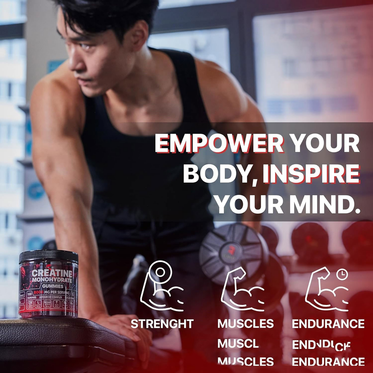 Muscle Support Gummies – 120-Count Daily Supplement Chews