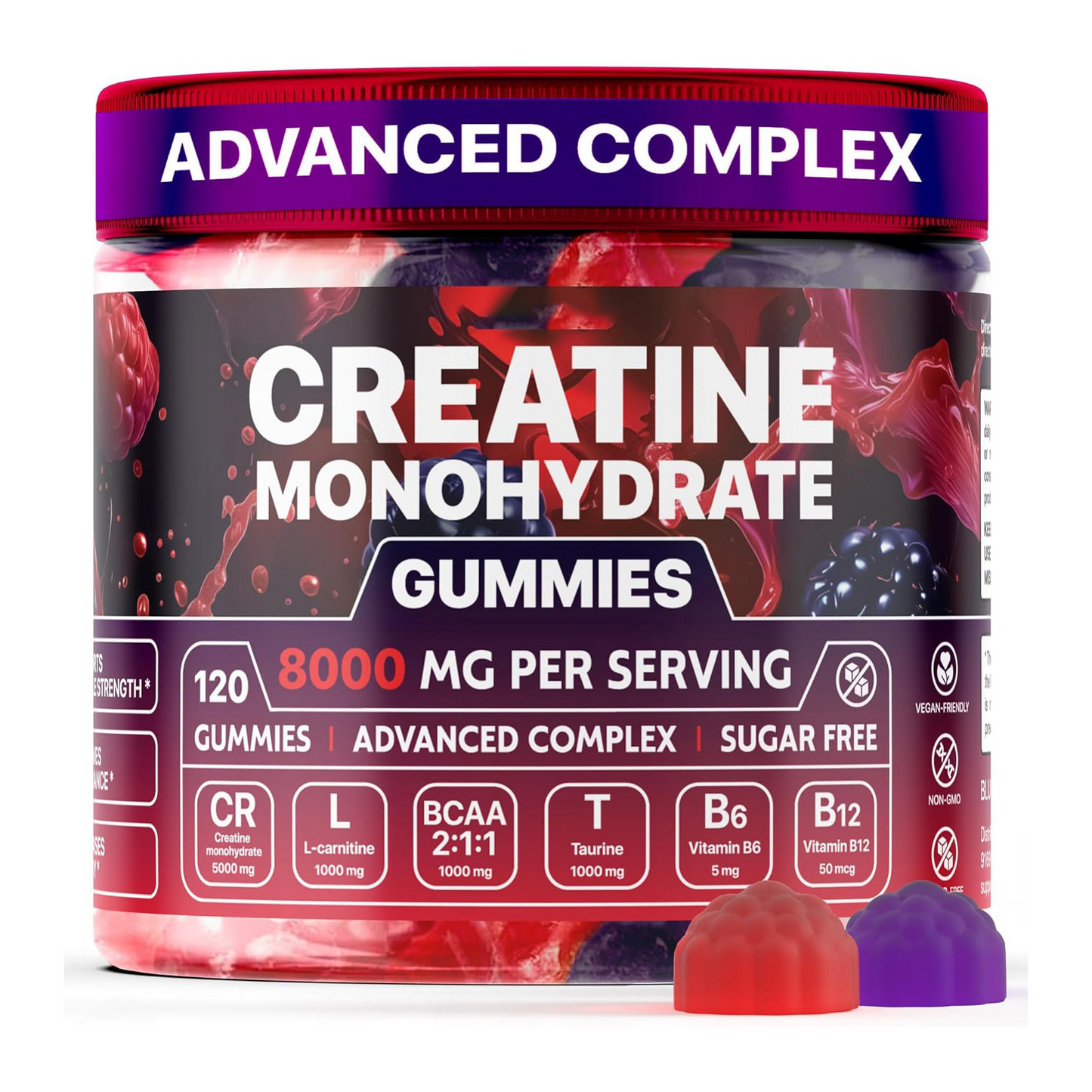 Muscle Support Gummies – 120-Count Daily Supplement Chews