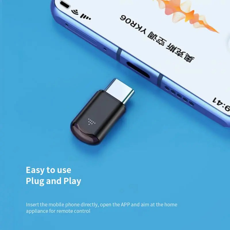 Type-C & Micro USB Smart IR Remote Control Adapter for Smartphones