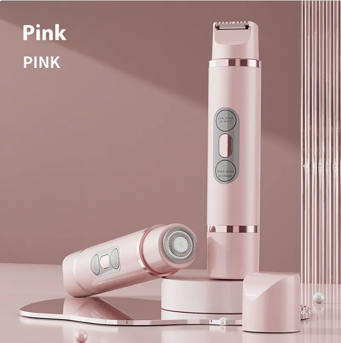 Women's Painless Electric Epilator – Dual-Head Hair Removal for Bikini, Underarm & Face