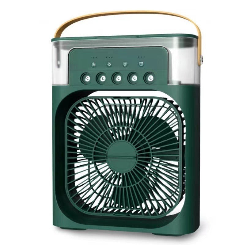 Portable 3-in-1 Air Cooler Fan with Humidifier & LED Light